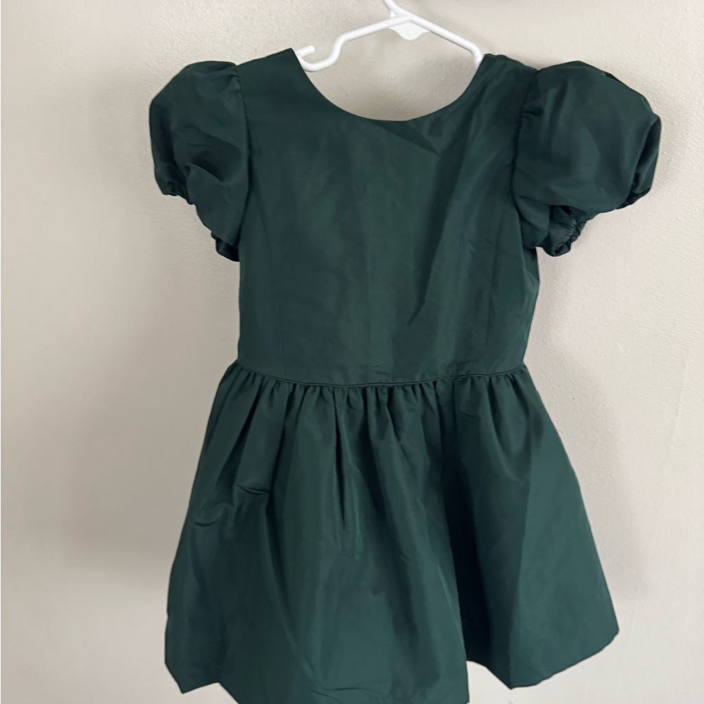 Polo by Ralph Lauren Dark Green Puff-Sleeve Dress